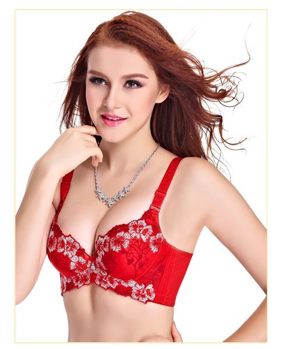 Women Sexy Push-Up Padded Bras Underwear Lace Bra Add 2 Cup Lingerie Plus Size D - Picture 30 of 33