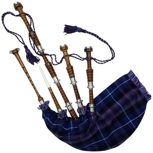 CC Pride of Scotland Dudelsack Rosenholz mit Silbermontierungen Gratis Dudelsack Tragen - Bild 2 von 2