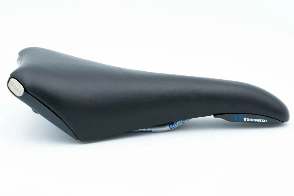 NOS VETTA TRANSVERSE AT SADDLE VINTAGE 90s SEAT MTB MOUNTAIN BIKE BLACK LEATHER - Image 2 of 4