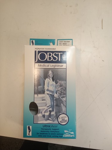 Jobst Medical Ultra Sheer Maternity Pantyhose 20-30 mm Hg Classic Black CS1 - Picture 7 of 11