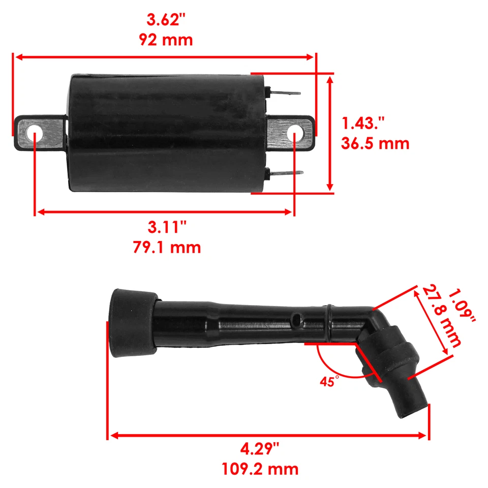 2 Ignition Coil for Suzuki VS800GL VS800 Gl Intruder 800 1992-2004 - Image 2 of 4