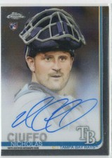  2019 Topps Chrome Nicholas Ciuffo Auto Rookie RAYS