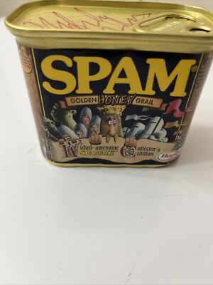 Monty Python SPAM Collectors Edition Spamalot SEALED CAN Signed