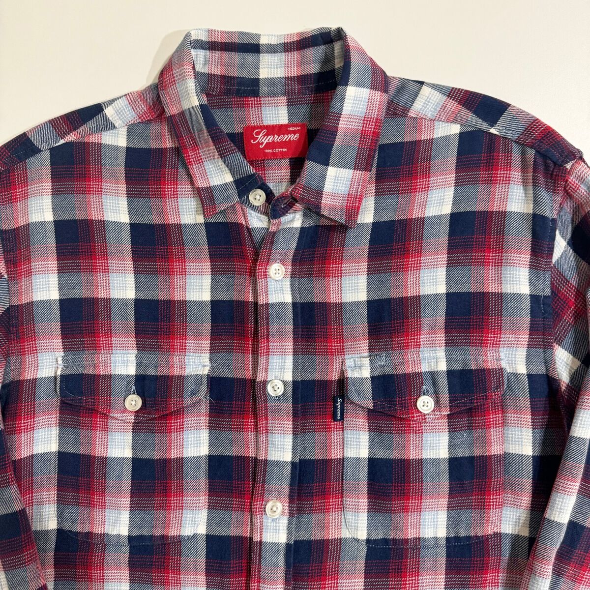 Supreme New York Shadow Plaid Long Sleeve Button Down Supreme New York Shadow Plaid Long Sleeve Button Down
