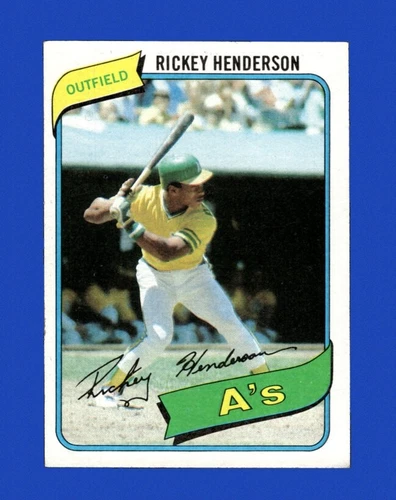 1980 Topps Set-Break #482 Rickey Henderson RC EX-EXMINT *GMCARDS*