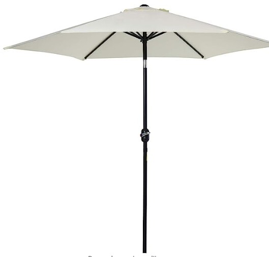 Parasol inclinable Outsunny gris 2,7m pour se protéger du soleil au jardin