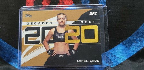 2020 TOPPS UFC DECADES NEXT GOLD INSERT CARD # 23/50 ASPEN LADD #DN-10 - Picture 3 of 10
