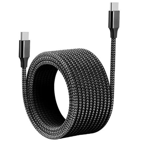 USB Type C to USB C Strong Braided Data & Fast Charger Charging Cable Power Lead - Zdjęcie 5 z 22