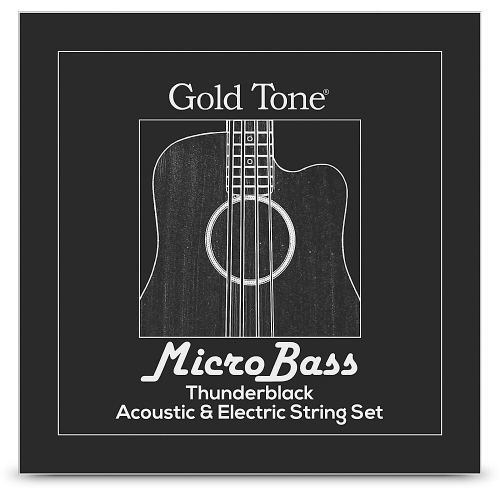 Золотистые резиновые/полимерные струны MBS-BL MicroBass Thunderback