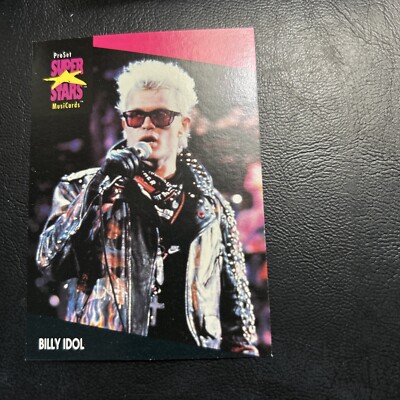 Jb30 Pro Set Super Stars 1991 Music Cards #188 Billy Idol