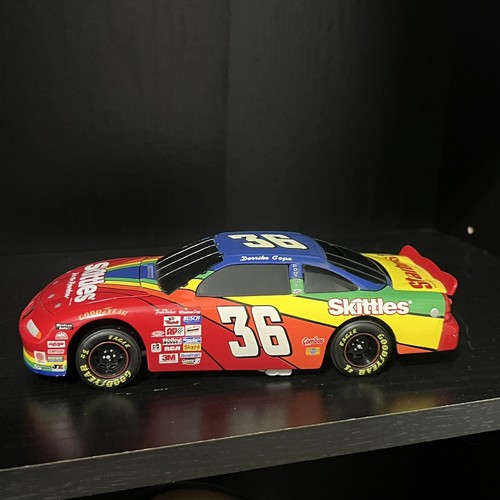 1997 Derrike Cope #36 Skittles Pontiac 1/24 Scale Nascar Diecast Bank LIMITED ED - Picture 3 of 8