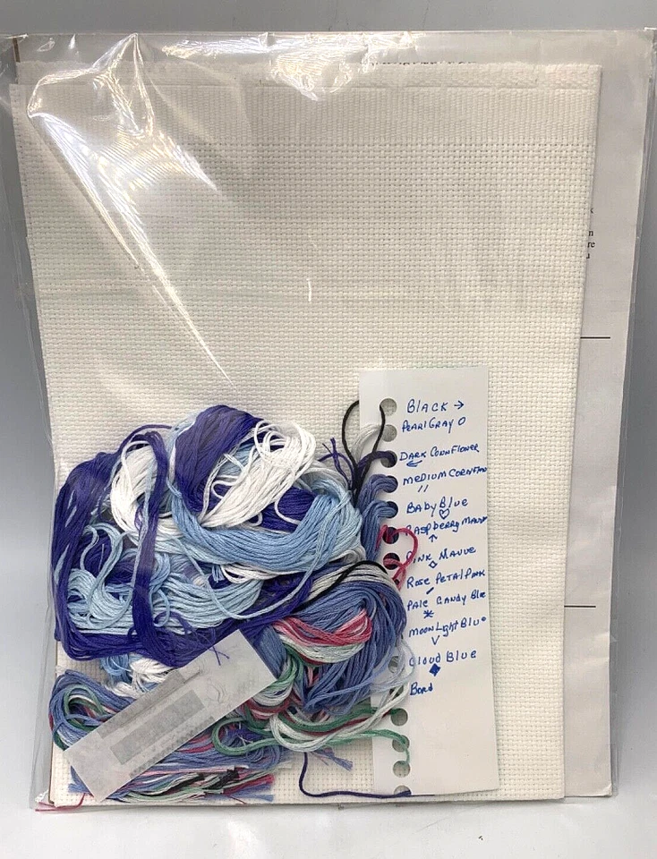 Blue Snowman by Imaginating cross stitch pattern NOS Linda Bird Design - Image 4 of 4