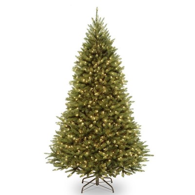 National tree 7.5-foot kingswood fir pre-lit hinged christmas tree with dual-Color led lights (729083172083)