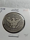1899 p 🇺🇸 USA UNITED STATES Barber half dollar 50c .900 Silver  Pocket Piece