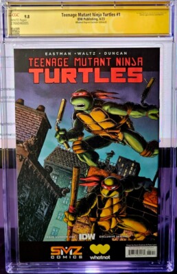 TMNT 1 NYCC KEVIN EASTMAN & PETER LAIRD VIRGIN VARIANT CGC