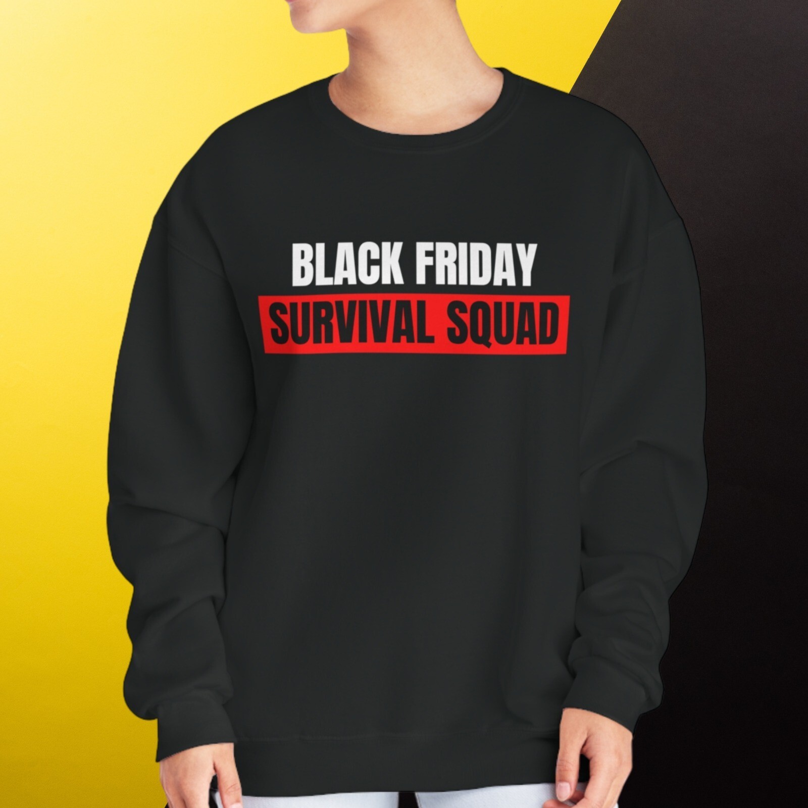 Black Friday Sweatshirt,Holiday Crewneck Jumper,Unisex Pullover,gift for him/her image 4