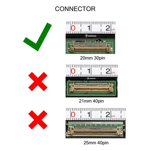 Dalle ecran 17.3" LED type B173RTN01.1 WXGA++ 1600x900 398mm eDp 30Pin - Afbeelding 2 van 3