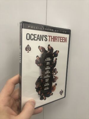  NEW Oceans Thirteen (DVD 2007) George Clooney, Brad Pit, Bernie Mac,  SEALED