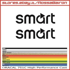 KIT 2 ADESIVI SMART 1 OLD mm.100 x 27 - STICKERS AUFKLEBER PEGATINAS DECALS