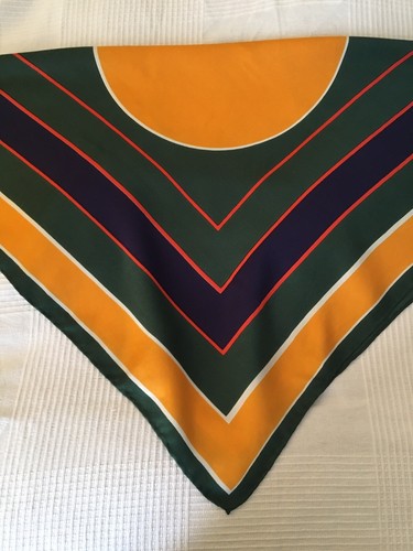 Original Seidentuch von GIVENCHY Op Art grafisch Top! Waschetikett fehlt - Bild 8 von 12