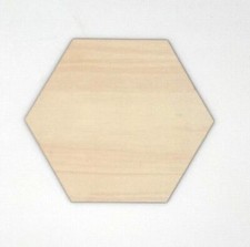 4mm Holz Sechseck Hexagon  - Deko Basteln Bod...