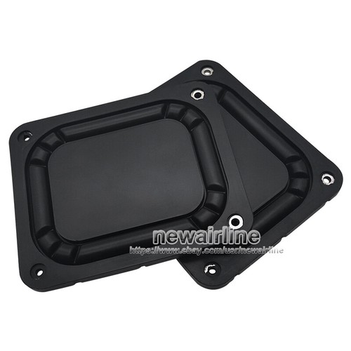 2x Rechteck Lautsprecher Passiv Radiator Zusatz Bass Vibration Membran 69x58mm - Bild 6 von 6
