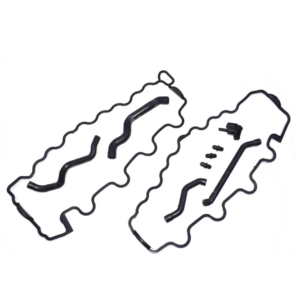 Engine Crankcase Breather Hose & Valve Cover Gasket Kit for Benz C55 CLK500 - Imagem 3 de 4