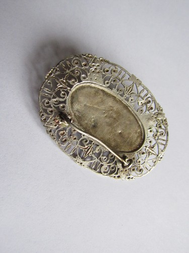 Broche Berbère Ethnique Maroc Algérie Kabylie - Argent ou métal argenté - Picture 2 of 3