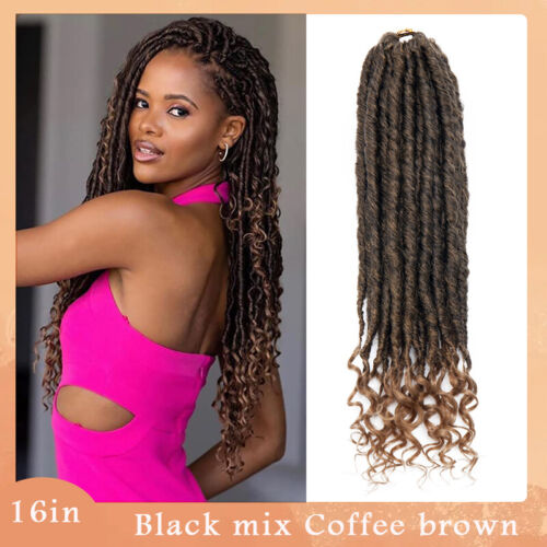Faux Locs 36" Super Long Crochet Hair Natural Pre-Looped Soft Ombre Twist Braids - Picture 17 of 40