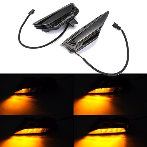 For 2014-2020 Infiniti Q50 Sport Front Bumper Amber Fog Signal Light Lamp Smoke - Picture 2 of 13