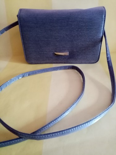 🩶silver evening handbag grey fabric cross-body strap bag Party Wedding Cocktail - Picture 4 of 15