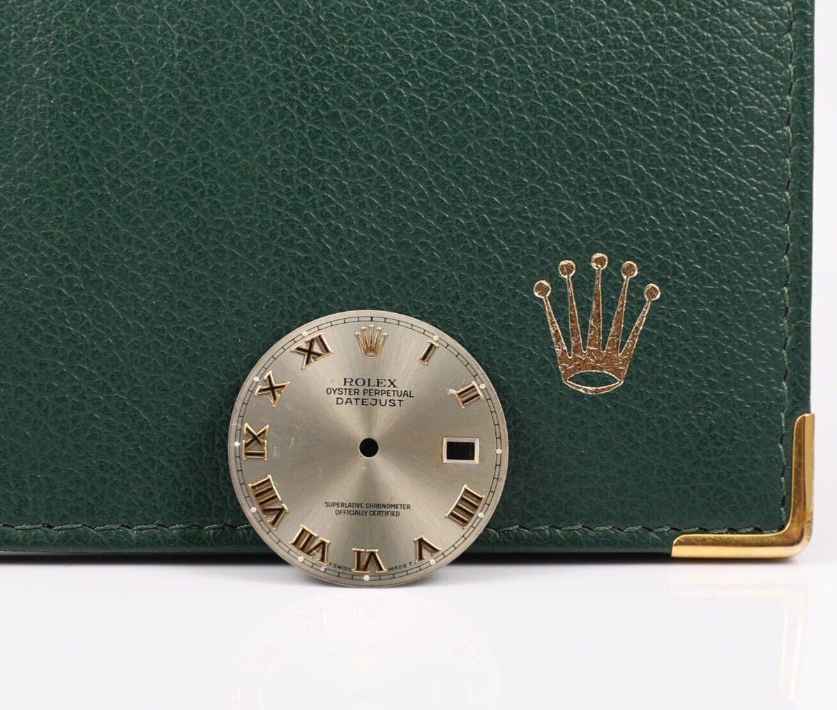 100% Factory Rolex Datejust Silver Slate Roman Numeral Dial Part