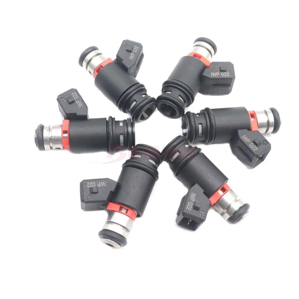 6PCS 021906031D Fuel Injector For 1997-2003 Volkswagen Golf Jetta EuroVan IWP022 — 第 2/4 张图片