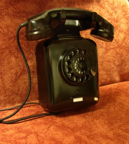 68! W48 Telefon alt Wandtelefon SIEMENS 10.1957 Telephone W48 Geschenk!