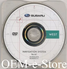 2009 2010 2011 Forester Limited Impreza Navigation DVD West U.S Canada Map