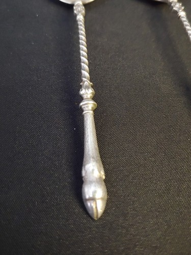 Antico Set cucchiaini argento 800 Zoccolo Cerco Germania Brema Fine 800 - Foto 3 di 6