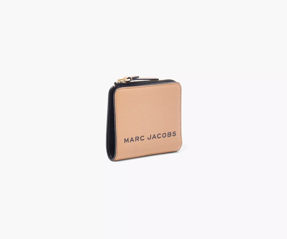 小物 MARC JACOBS Bold Mini Compact ZIP Wallet Marc Jacobs L56204 Womens Medium Tan Bold Mini Compact Zip