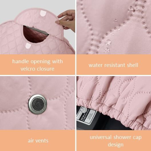 Baby Car Seat Weather Shield Warm Quilted Winter Cover with Pink