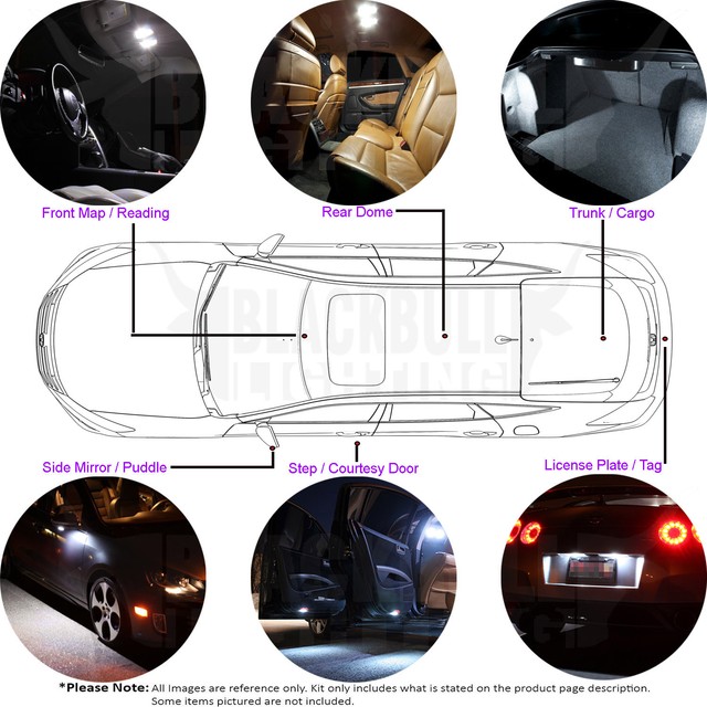 White Interior LED Light Replacement Kit for 20062010 Jeep Commander