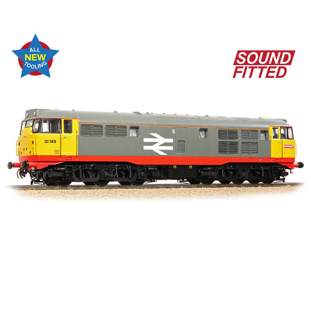 Bachmann 35-821ASF OO Gauge Class 31/1 31149 BR Railfreight (Red Stripe) DCC SOU