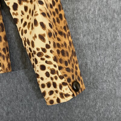 Jones New York Signature Jacket Size 10 Animal Print Spotted