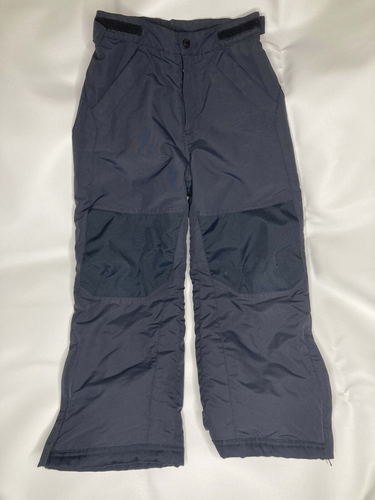 LL Bean Ski Pants Youth Size 8 Black Snowboard Snow Adjustable Waist