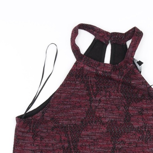 Blusa básica de viscosa púrpura para mujer New Look talla 8 fuera del hombro - Imagen 3 de 12