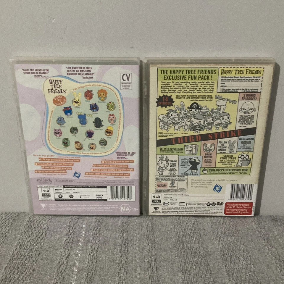 Happy Tree Friends - First Blood & Third Strike - Adult Cartoon - DVD Region 4 - image 2 of 2