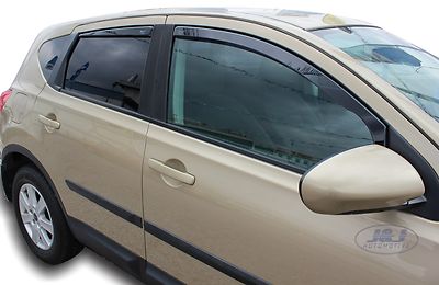Deflettori Aria Antiturbo Per Nissan Qashqai 5 Porte Dal 2014 - Colore Fumo Scuro, Facile Installazione