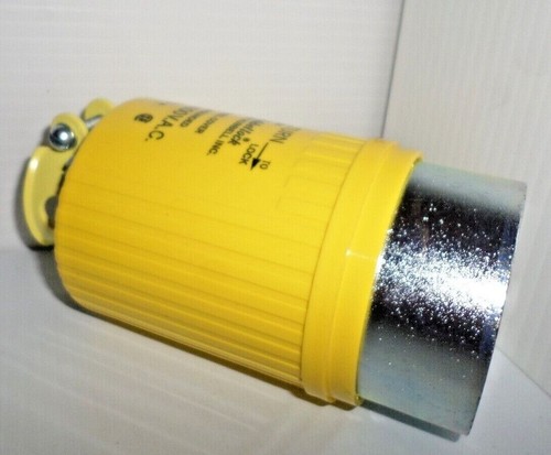 Hubbell Hbl26419 Male Locking Plug, Yellow, 60A, 600Vac - Picture 11 of 13