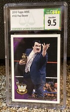 2010 Topps Paul Bearer CSG 9.5 WWE Wrestling Legends Card WWF #102 WCW NWA AWA
