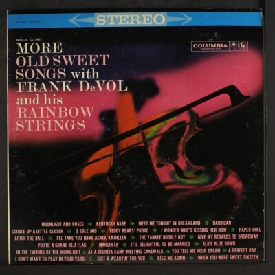 SCREEN MUSIC LPレコード Frank de Vol FRANK DE VOL: more old sweet songs COLUMBIA 12
