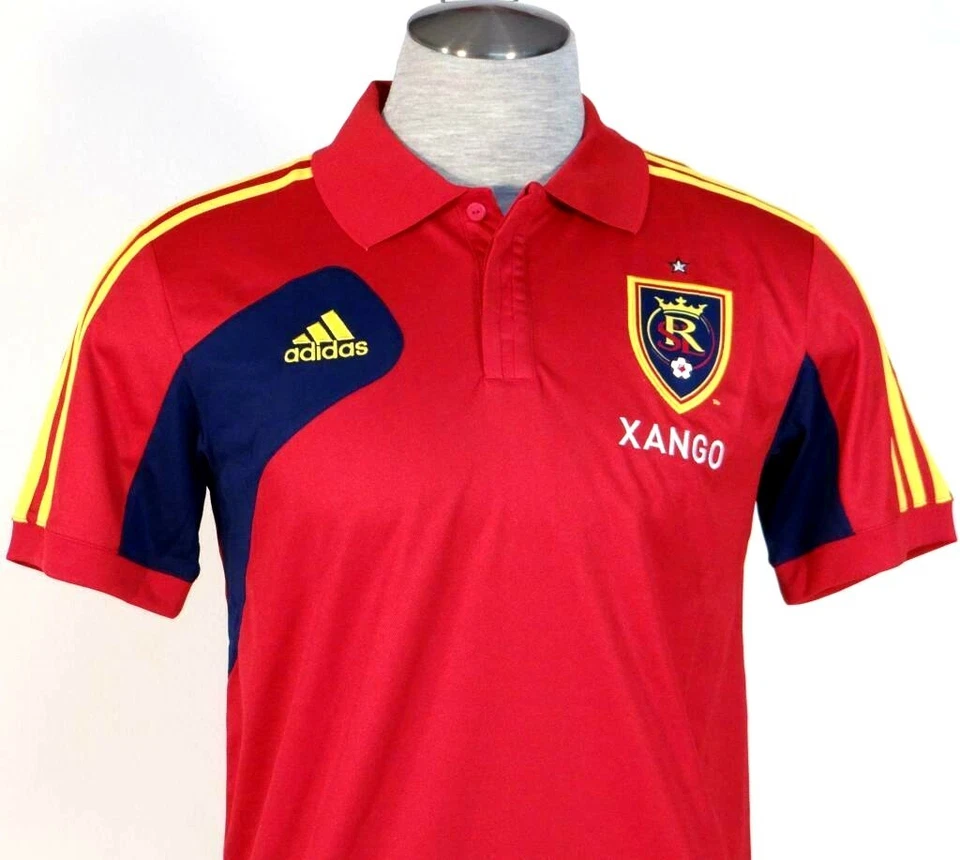 Adidas ClimaCool MLS Real Salt Lake Red Short Sleeve Polo Shirt Men's NWT - Image 2 of 4