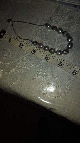 Armband 8-9mm Süßwasserzuchtperlen Edelstahl verstellbar - Bild 6 von 8